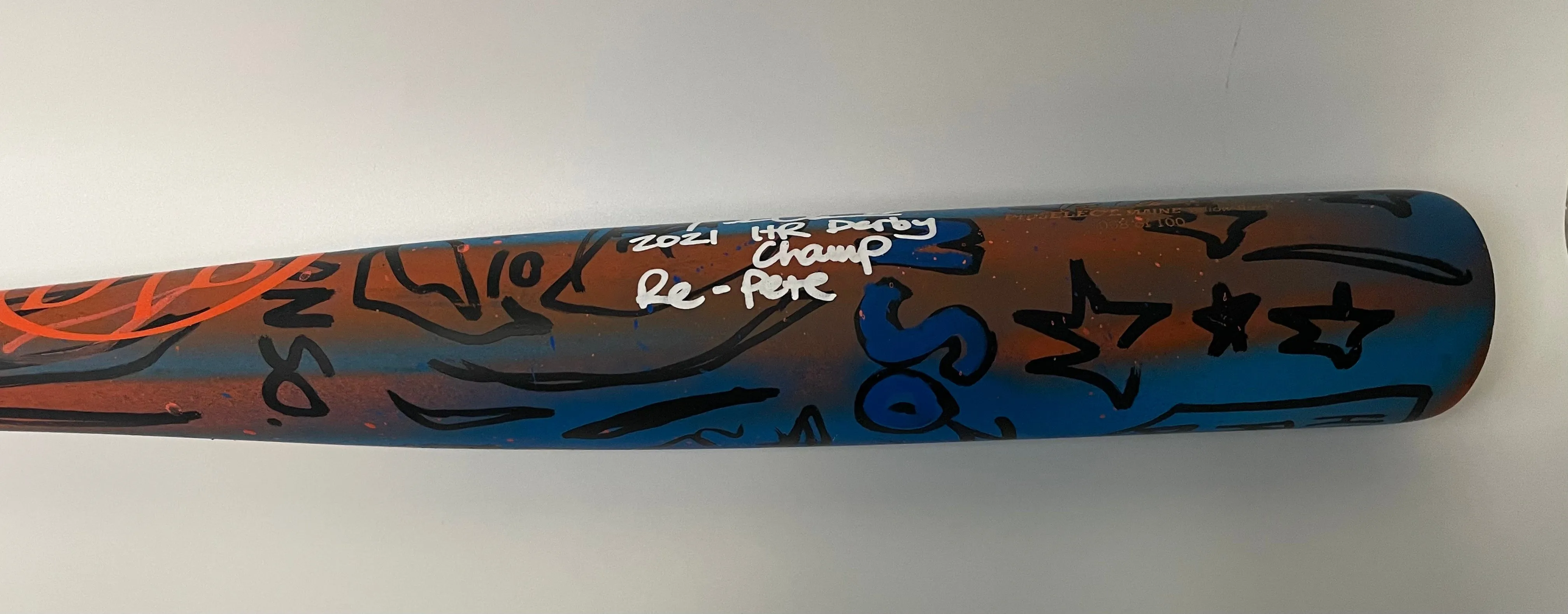 Pete Alonso Autographed Dove Tail 2021 Home Run Derby Game Model Bat with Multi Inscriptions (Fanatics/MLB)