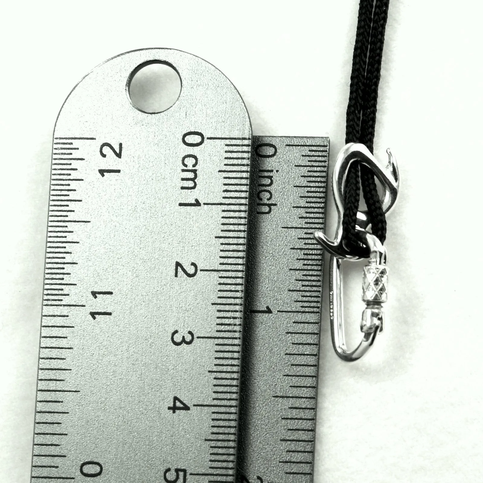 Pirana  Descender Necklace - Sterling Silver - Rock Climbing Jewelry