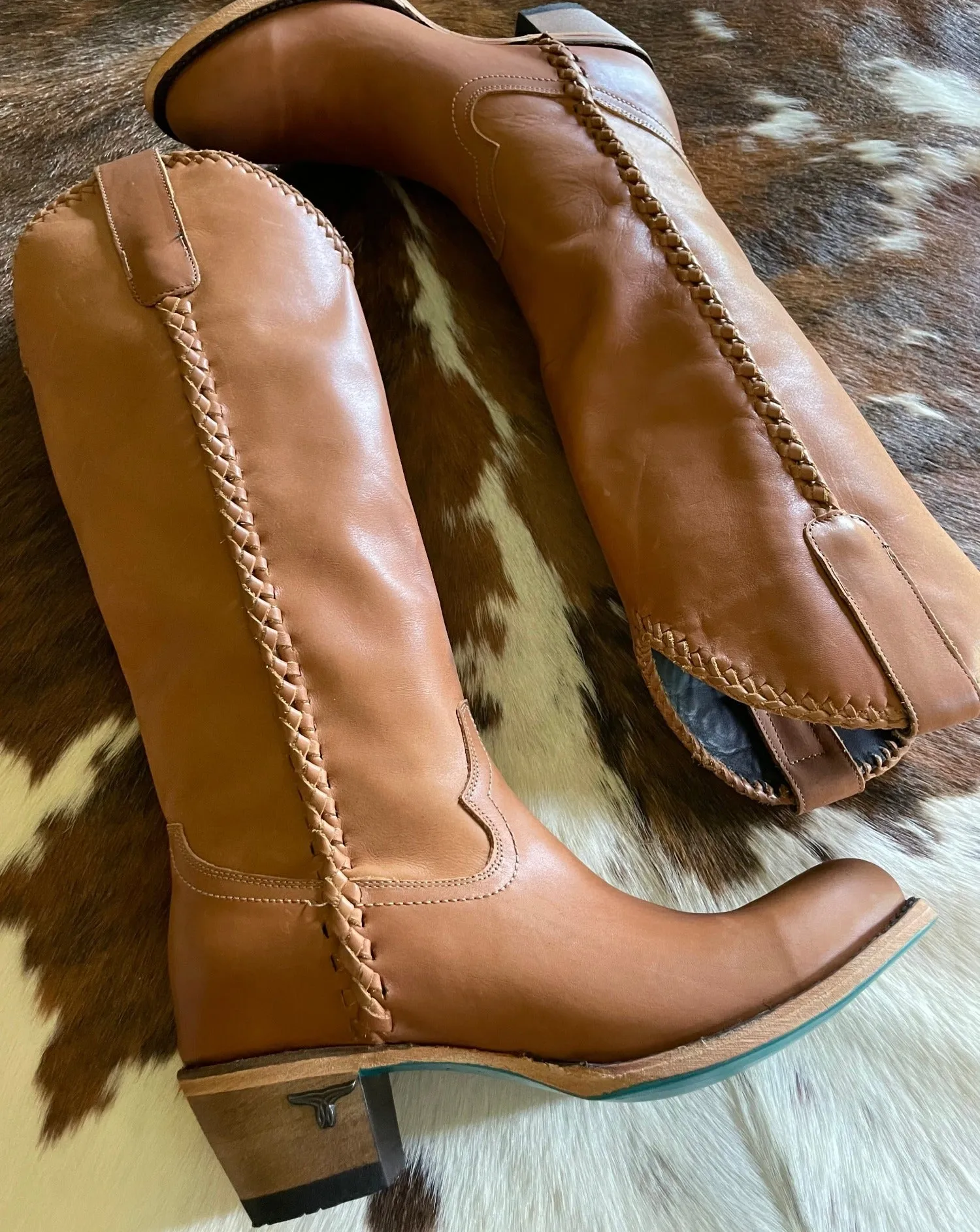 Plain Jane Tall Boots (Saddle)