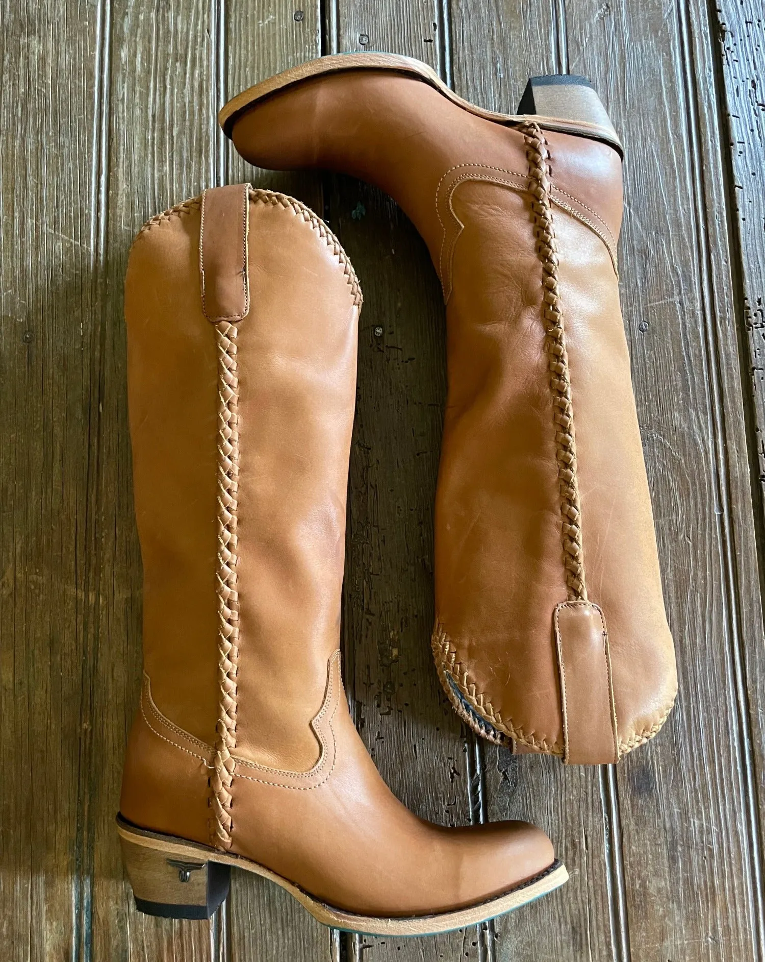 Plain Jane Tall Boots (Saddle)