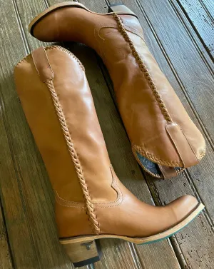 Plain Jane Tall Boots (Saddle)