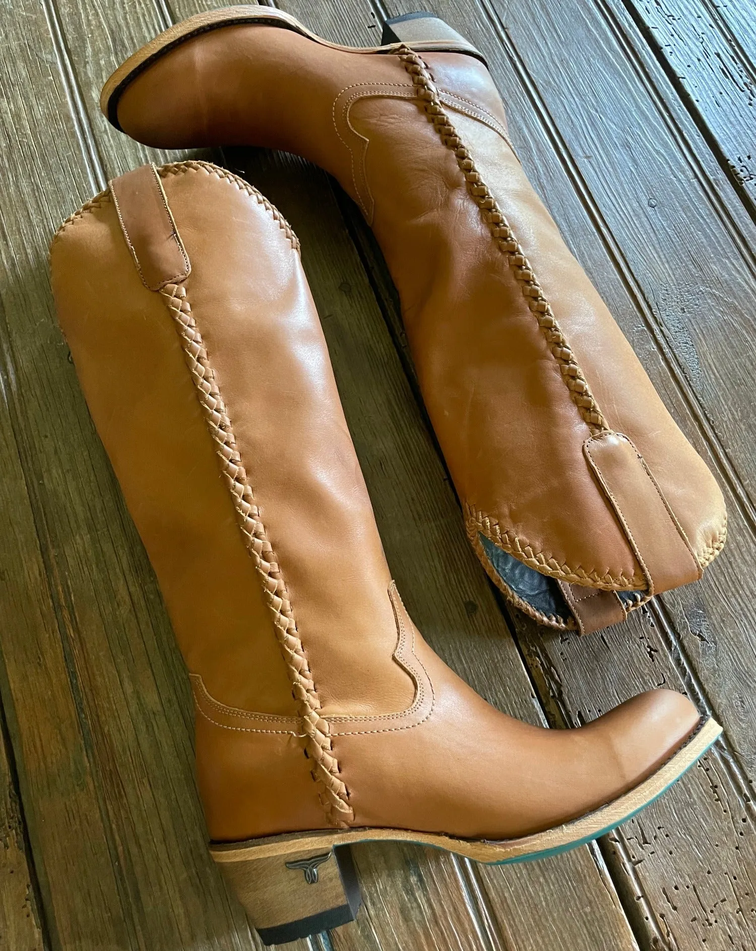 Plain Jane Tall Boots (Saddle)