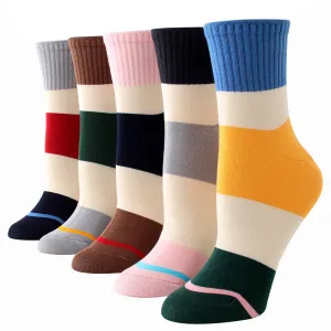 Plain Mens Dress Socks - Premium Cotton formal socks with Soft Elastic - 5 Pack Bundle