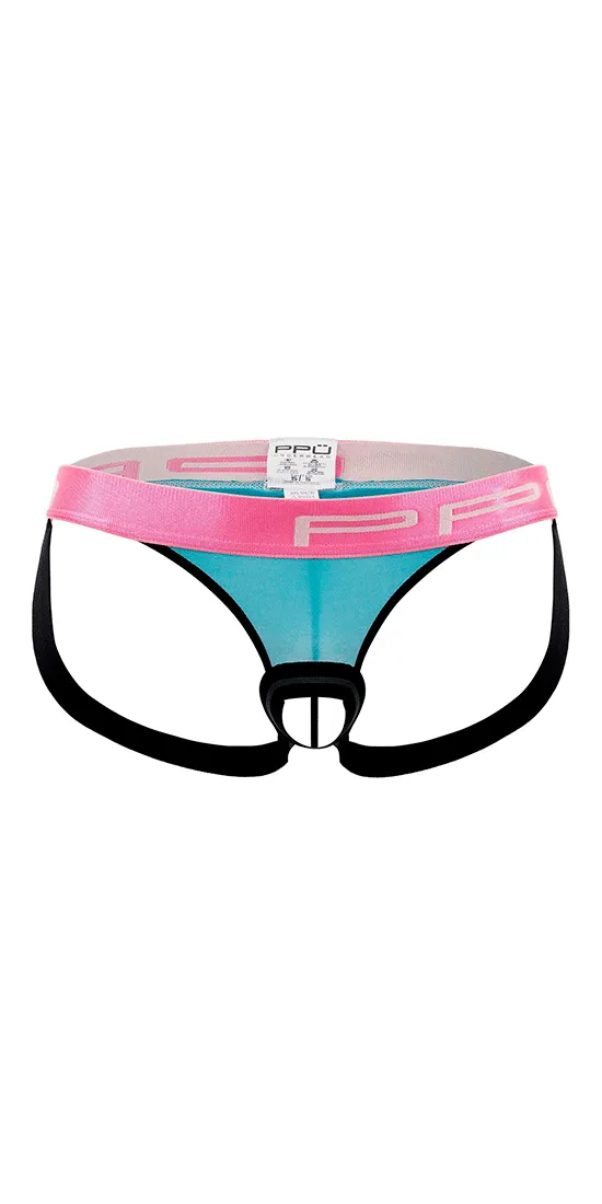 Ppu 2310 Ball Lifter And Thong Jockstrap Fuchsia