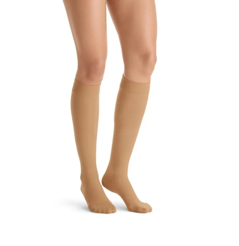 PR/1 JOBST ULTRASHEER WOMEN, KNEE HIGH, 15-20MMHG, SM, SUNTAN, CLOSED TOE