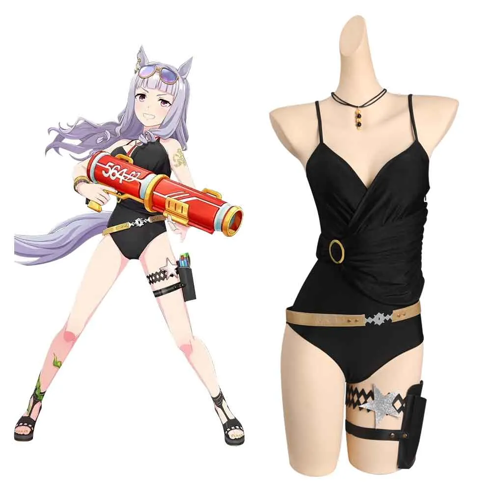 Pretty Derby Gold Ship Cosplay Costume Swimsuit Outfits Halloween Carnival Suit