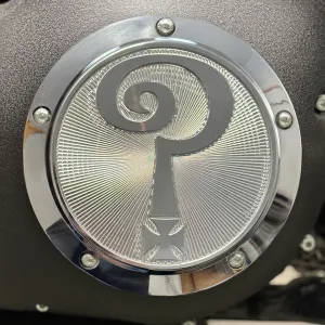 Question Mark Twin Cam Derby Cover - Aluminum