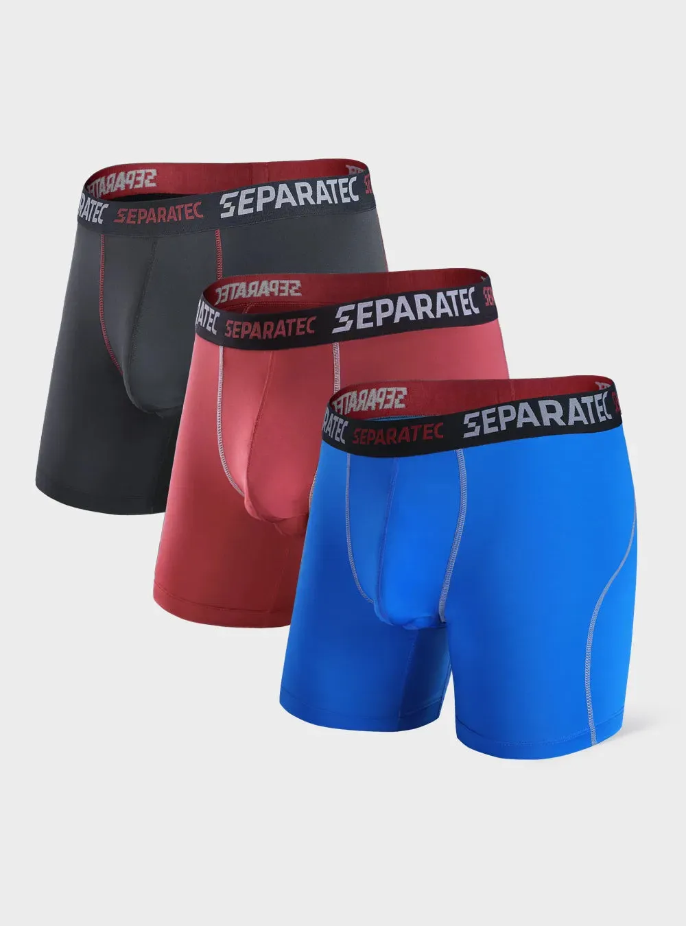 Quick Dry Athletic Boxer Briefs 3 Pack