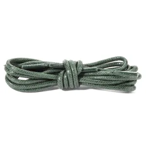 Racing Green Waxed Round Shoelaces