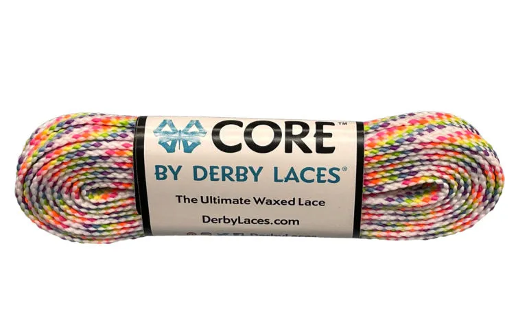 Rainbow White CORE Laces
