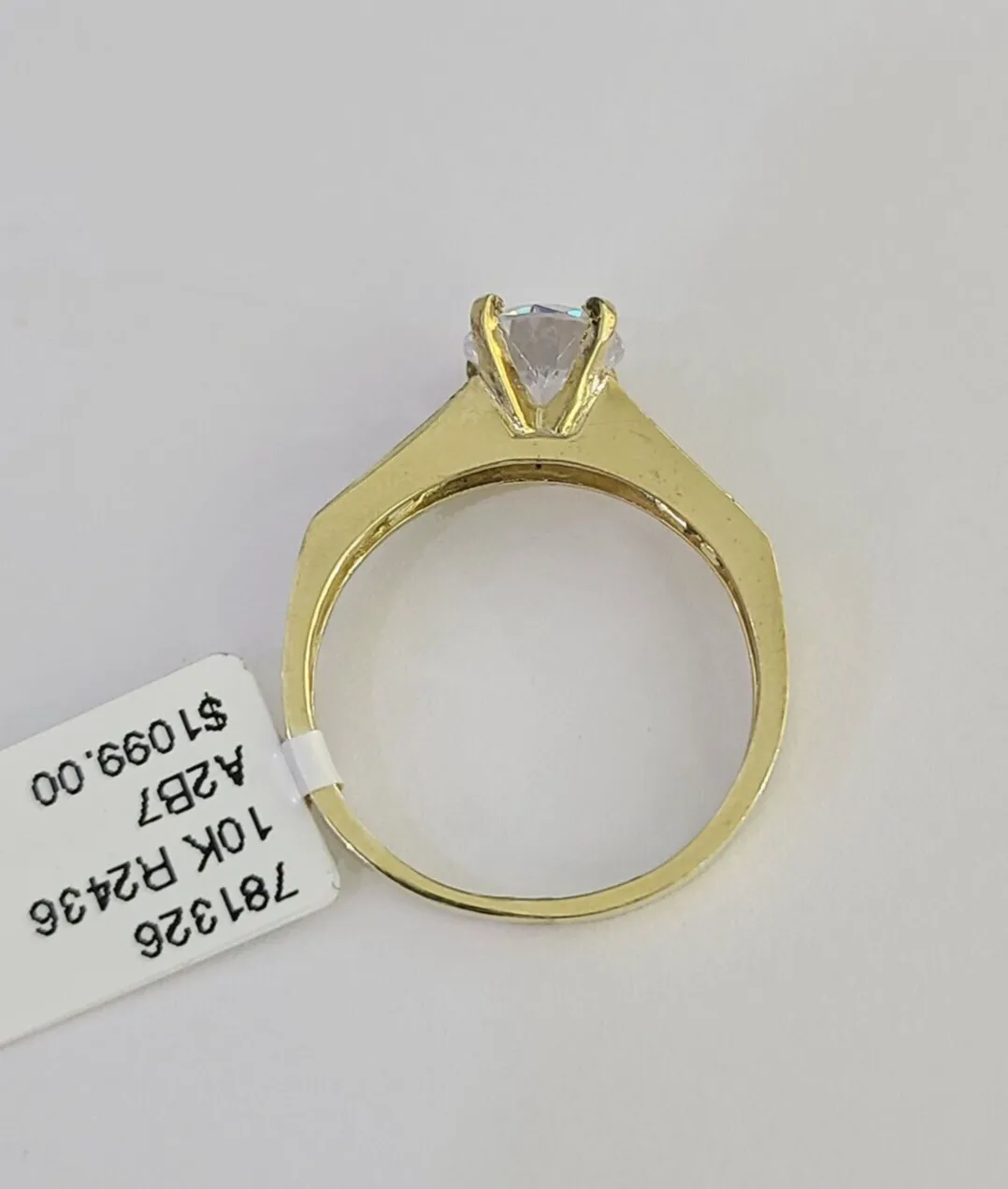 Real 10k Yellow Gold Ring Wedding Engagement Casual 10Kt Genuine