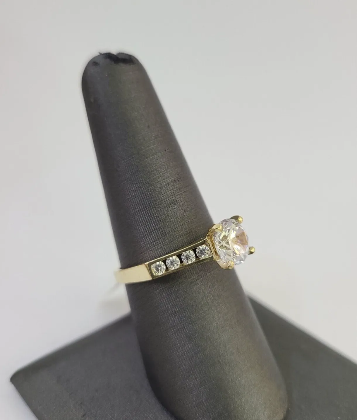Real 10k Yellow Gold Ring Wedding Engagement Casual 10Kt Genuine