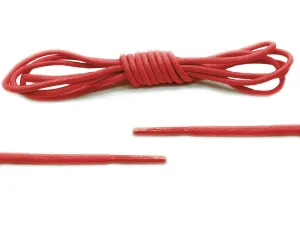 Red Round Waxed Laces