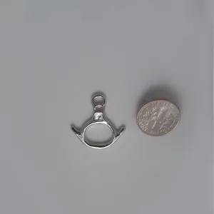 Rescue Figure Eight Descender Pendant -Sterling -Rock Climbing Jewelry