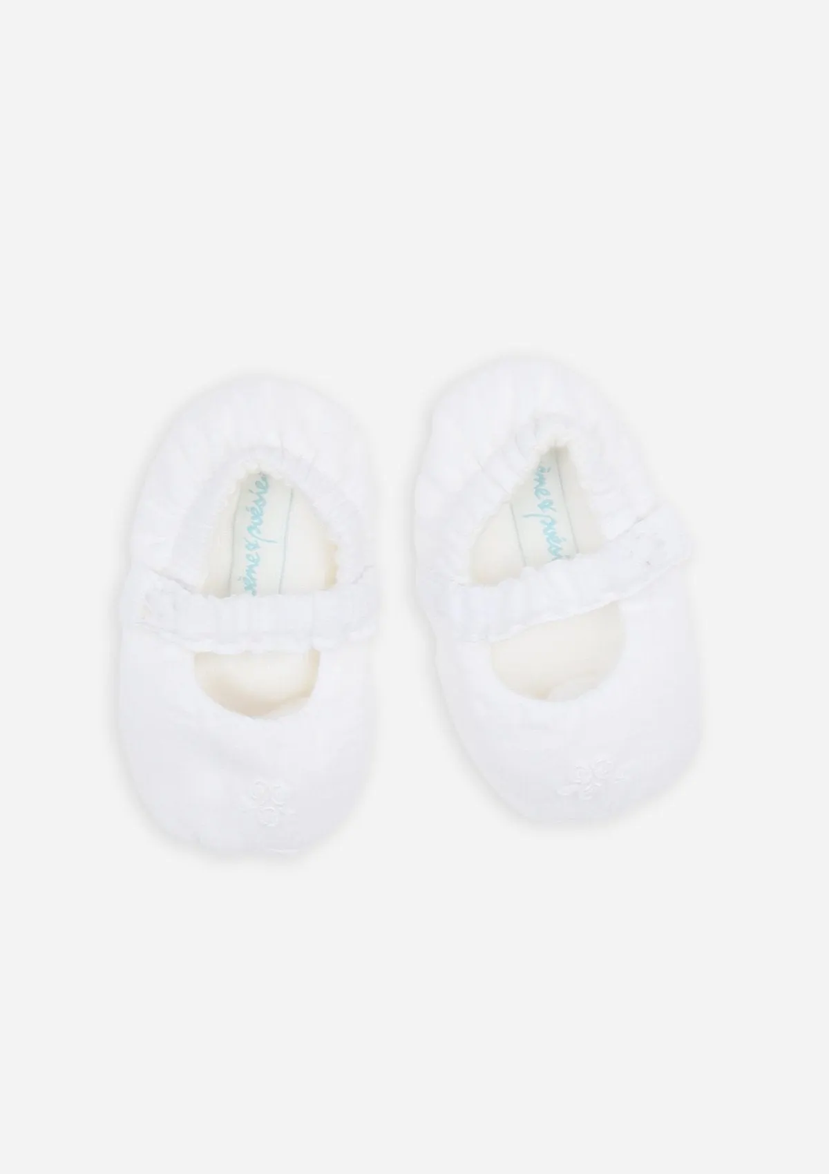Reversible Roses Mary-Janes, White