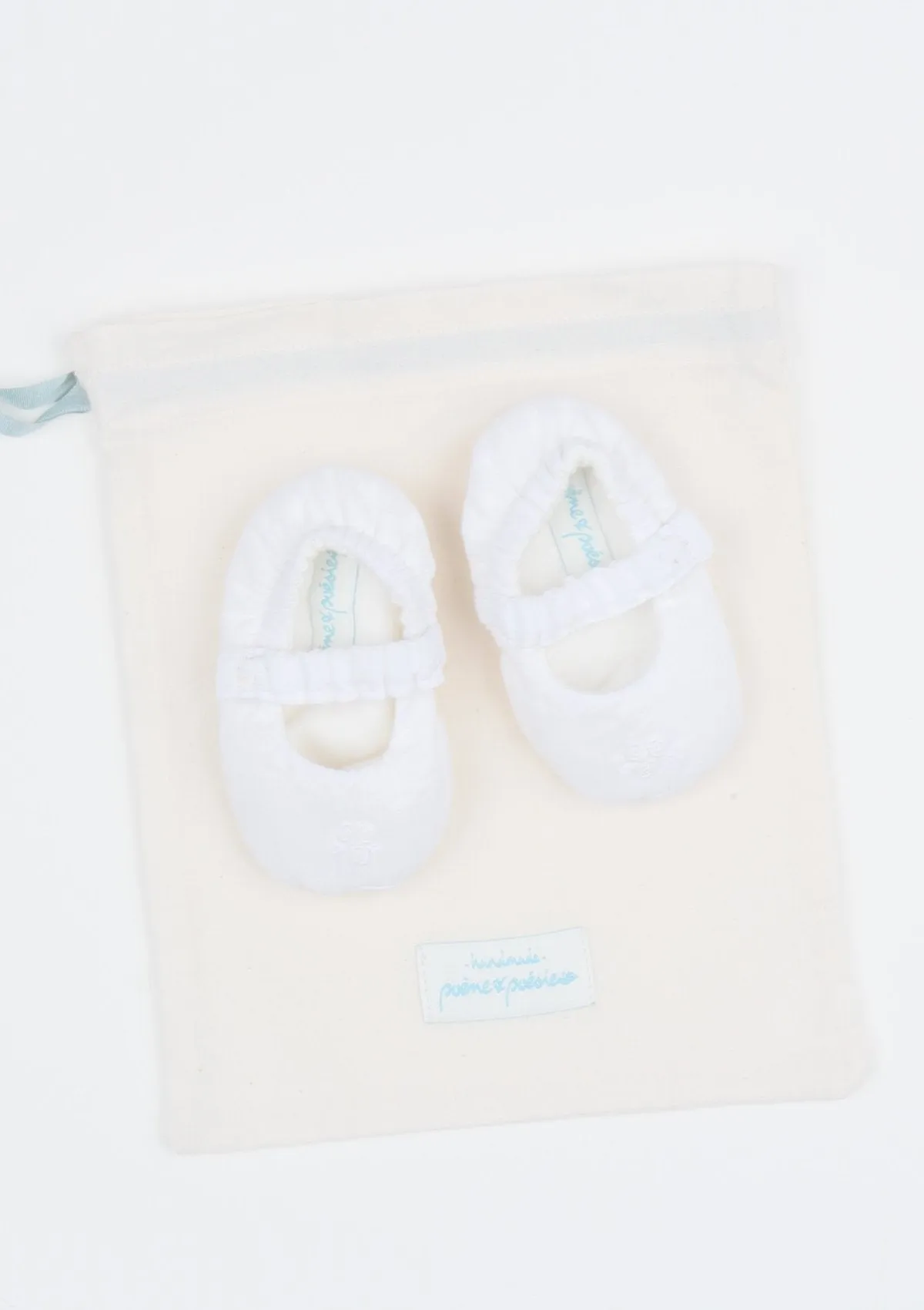 Reversible Roses Mary-Janes, White