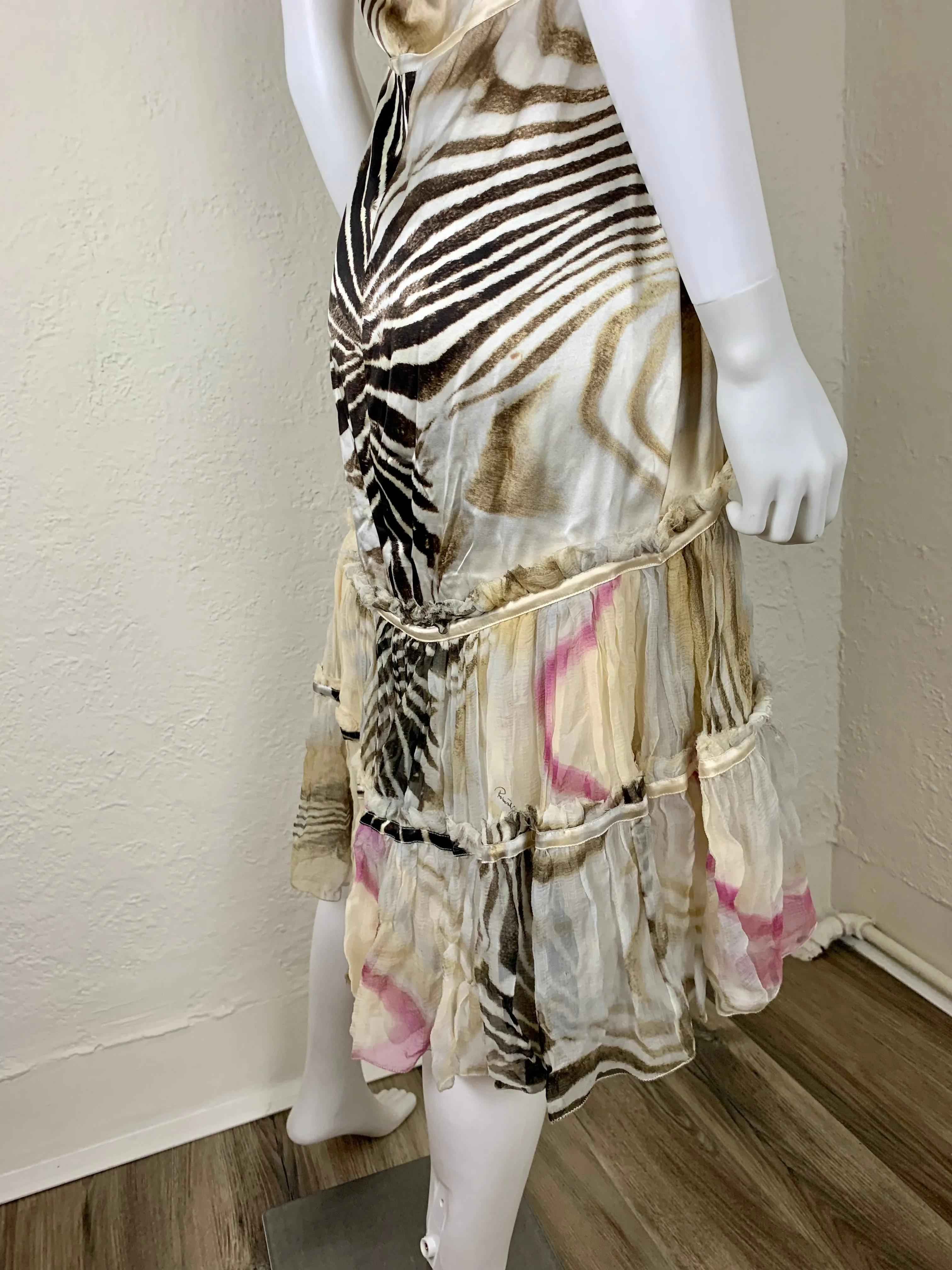 Roberto Cavalli SS 2004 Silk Dress
