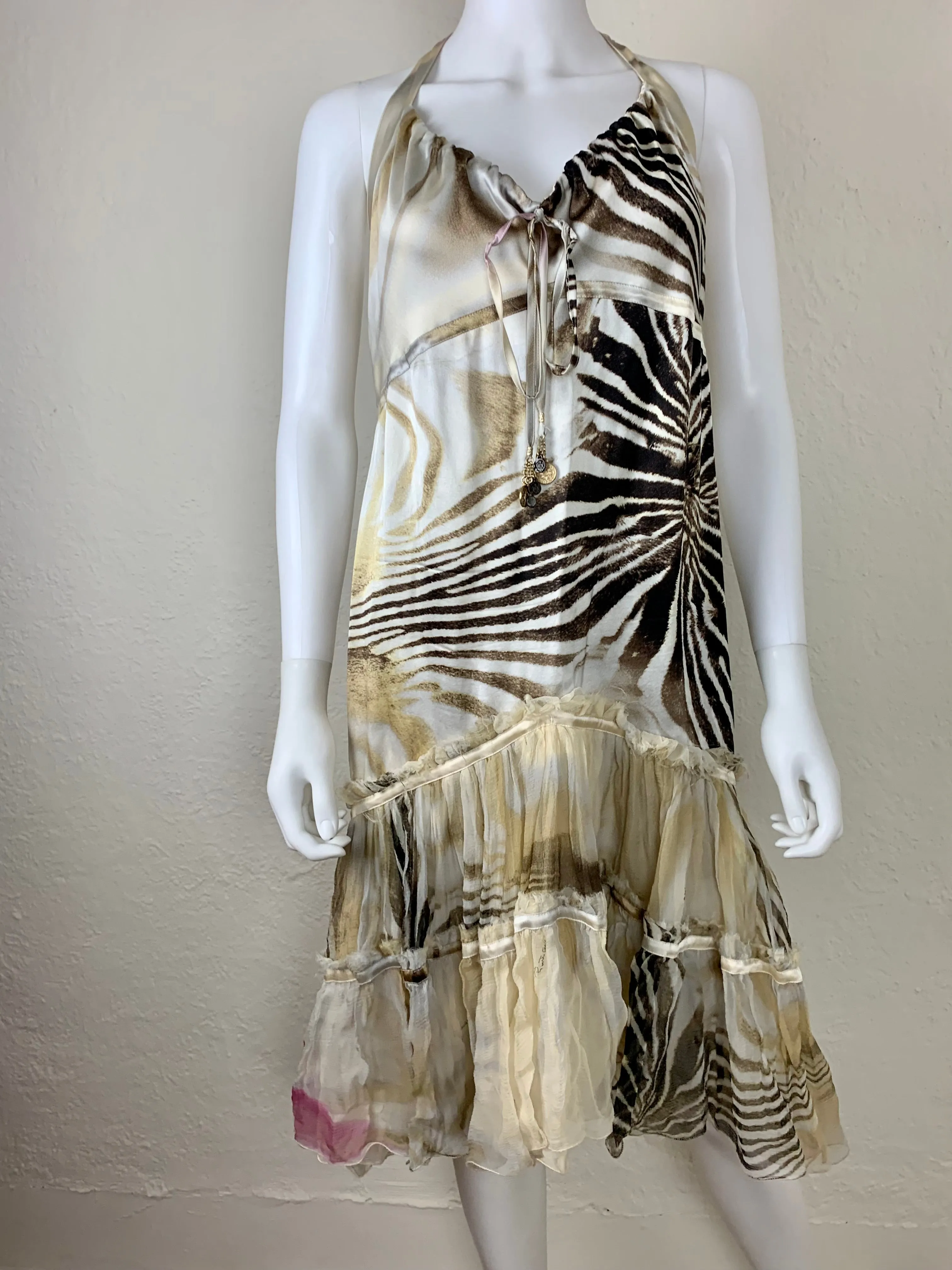 Roberto Cavalli SS 2004 Silk Dress