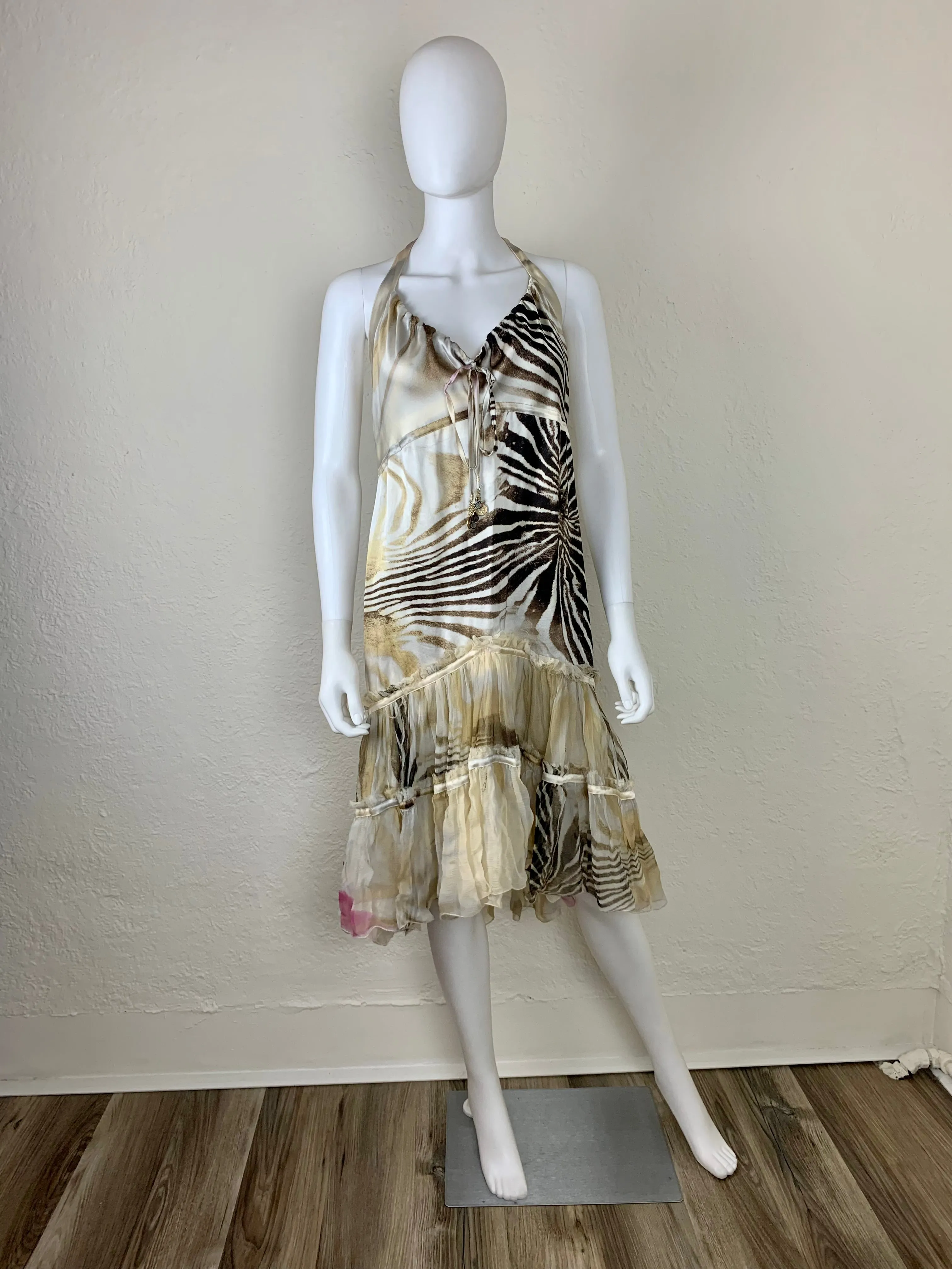 Roberto Cavalli SS 2004 Silk Dress