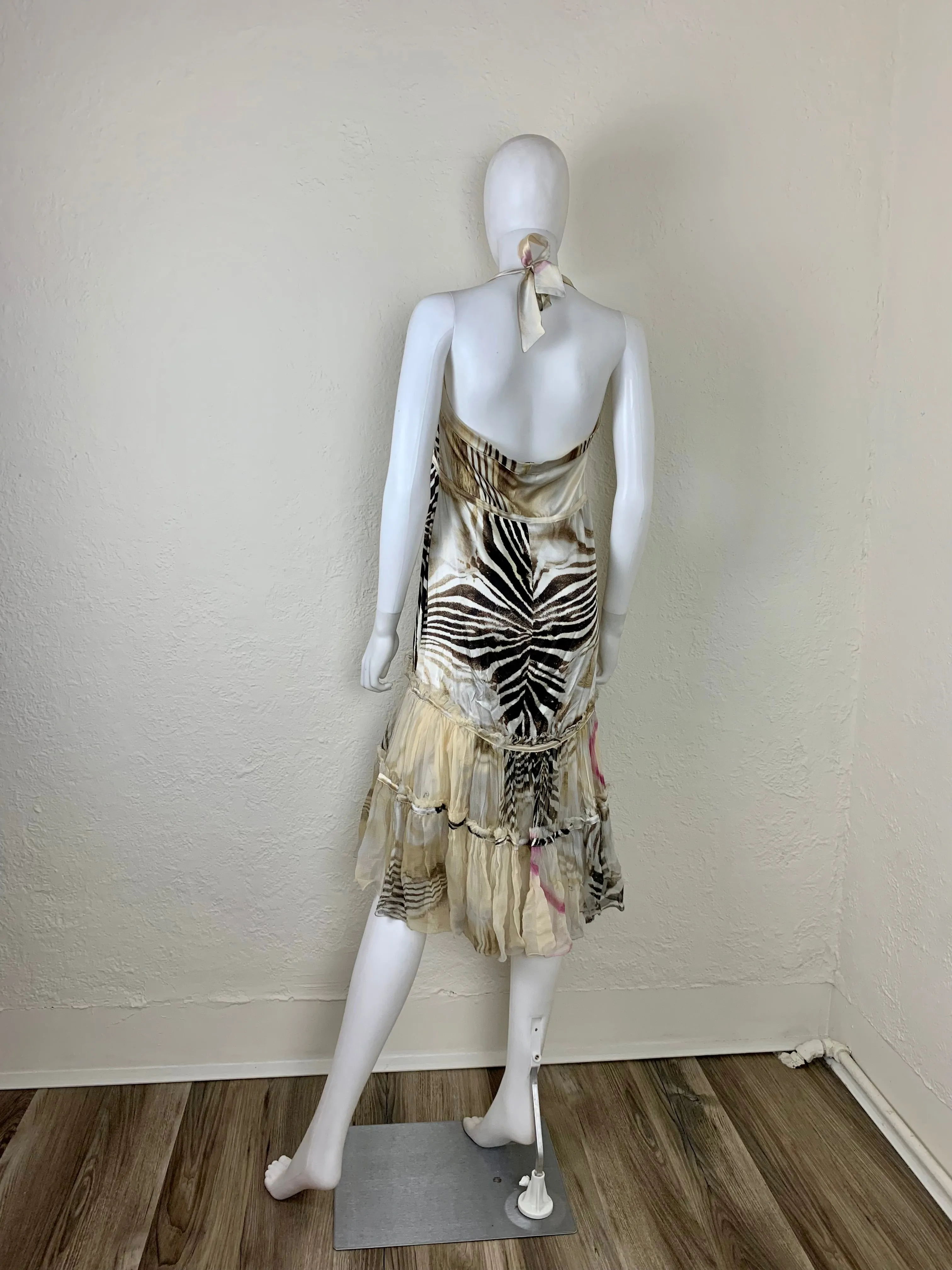 Roberto Cavalli SS 2004 Silk Dress