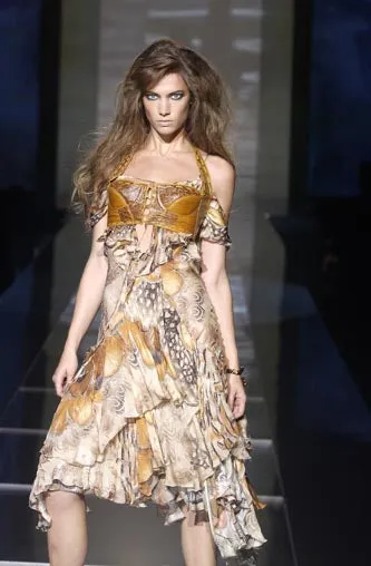 Roberto Cavalli SS 2004 Silk Dress