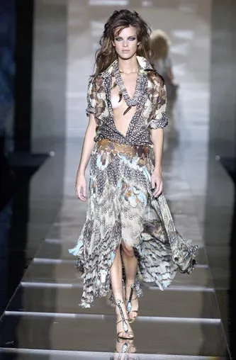 Roberto Cavalli SS 2004 Silk Dress