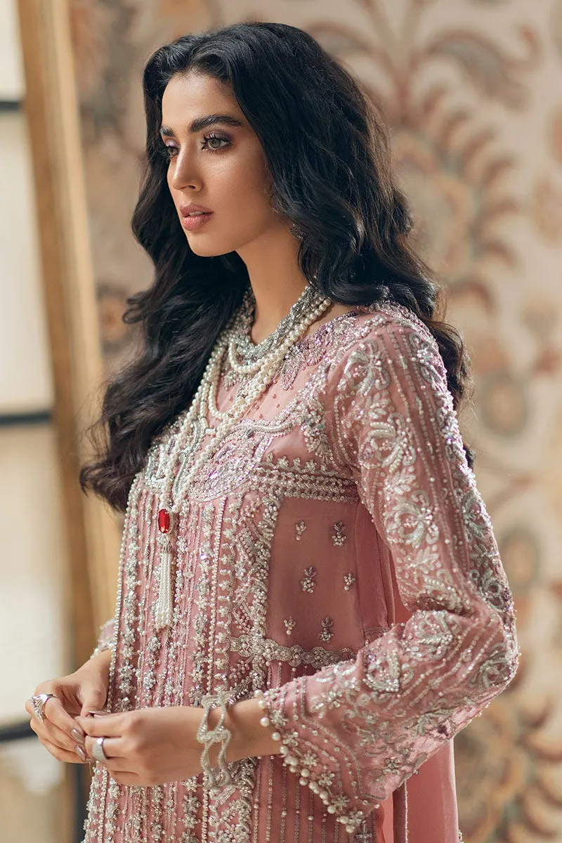 Rose Pink Dress Pakistani for Wedding Party #PF305