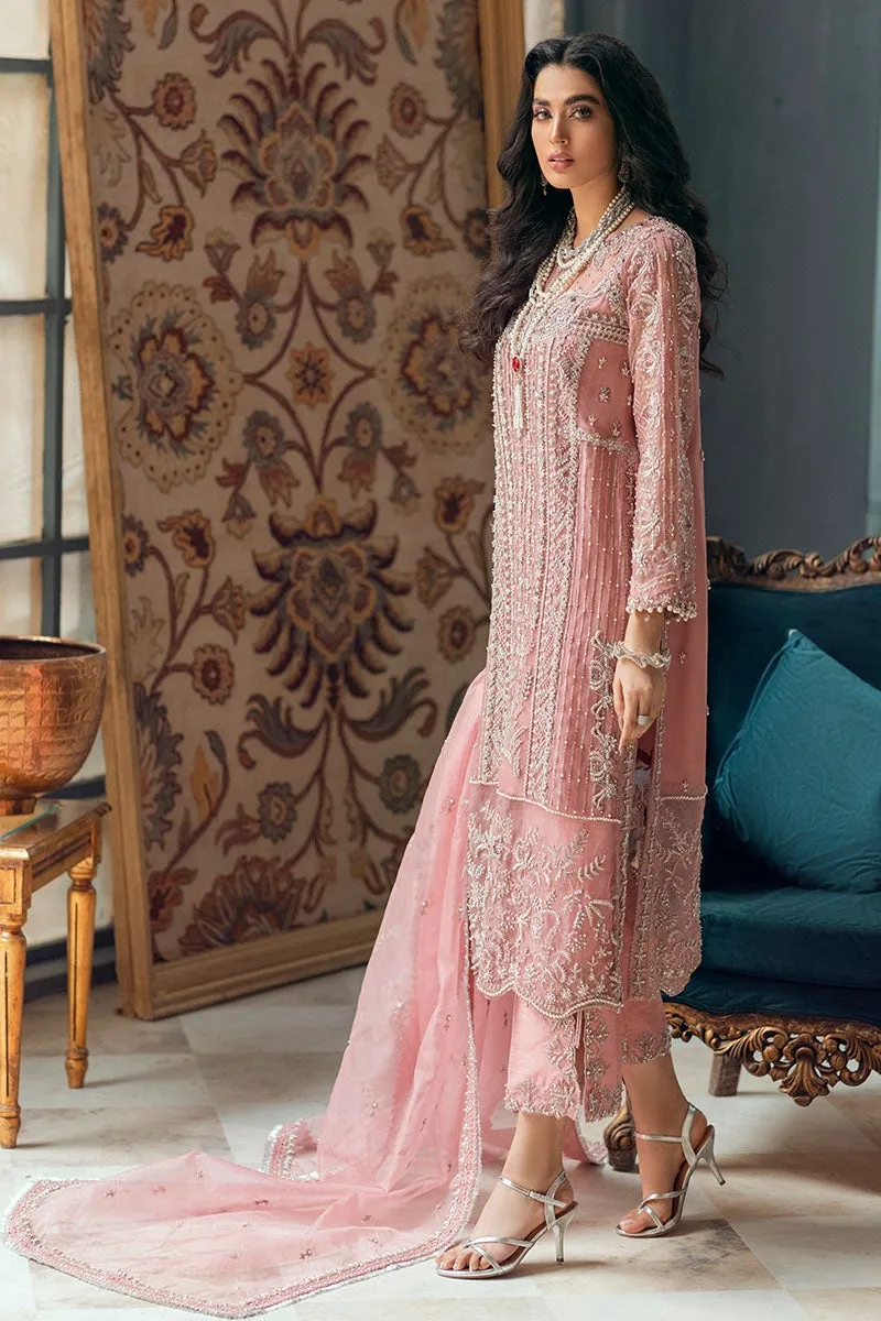 Rose Pink Dress Pakistani for Wedding Party #PF305
