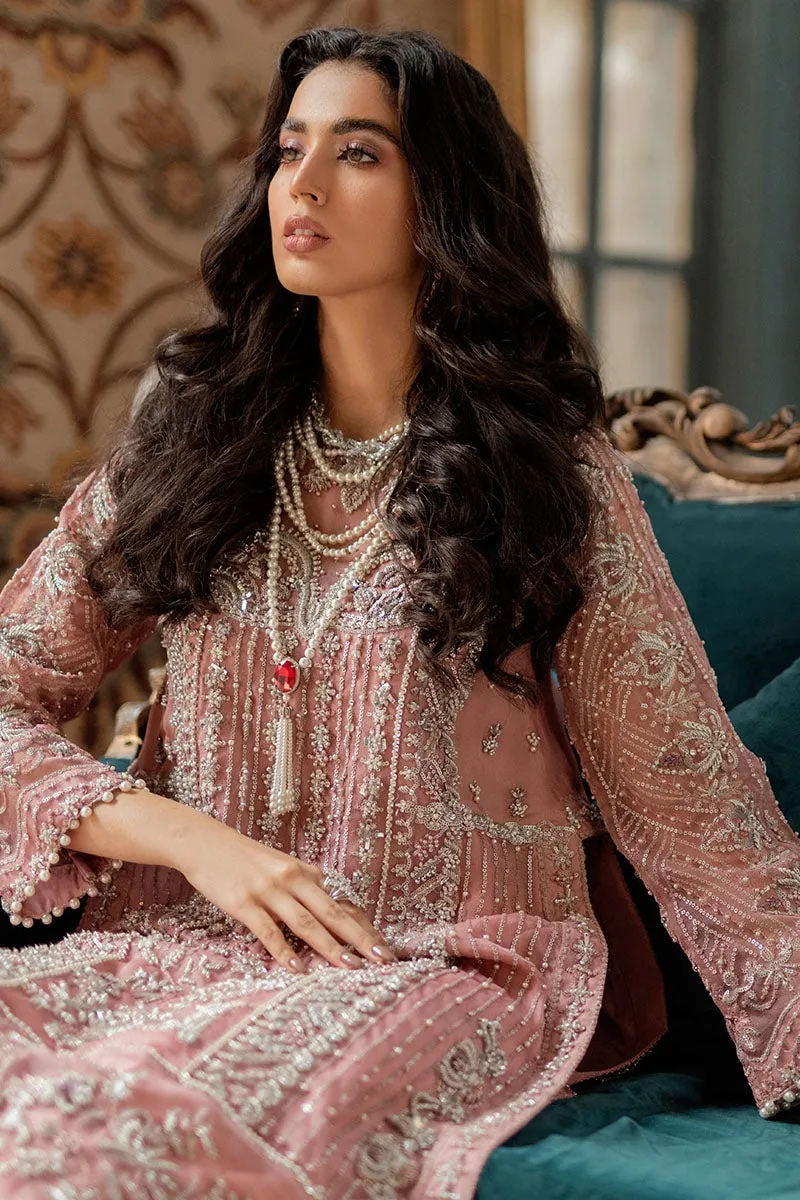Rose Pink Dress Pakistani for Wedding Party #PF305