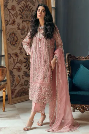 Rose Pink Dress Pakistani for Wedding Party #PF305
