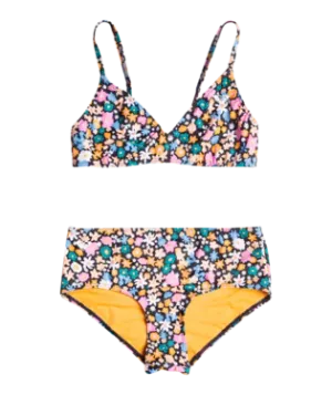 Roxy “Active Joy” Floral Bikini: Size 7 to 16 Years