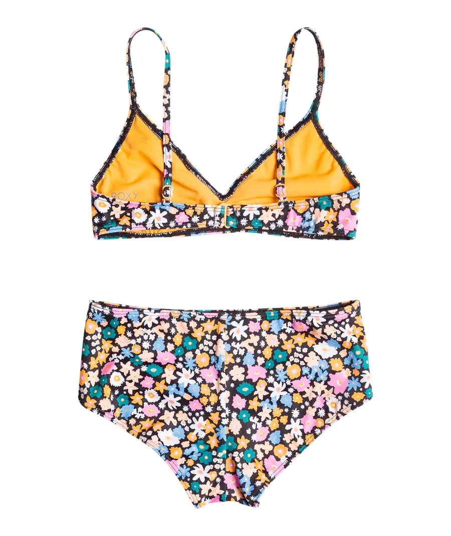 Roxy “Active Joy” Floral Bikini: Size 7 to 16 Years