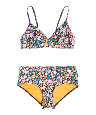 Roxy “Active Joy” Floral Bikini: Size 7 to 16 Years