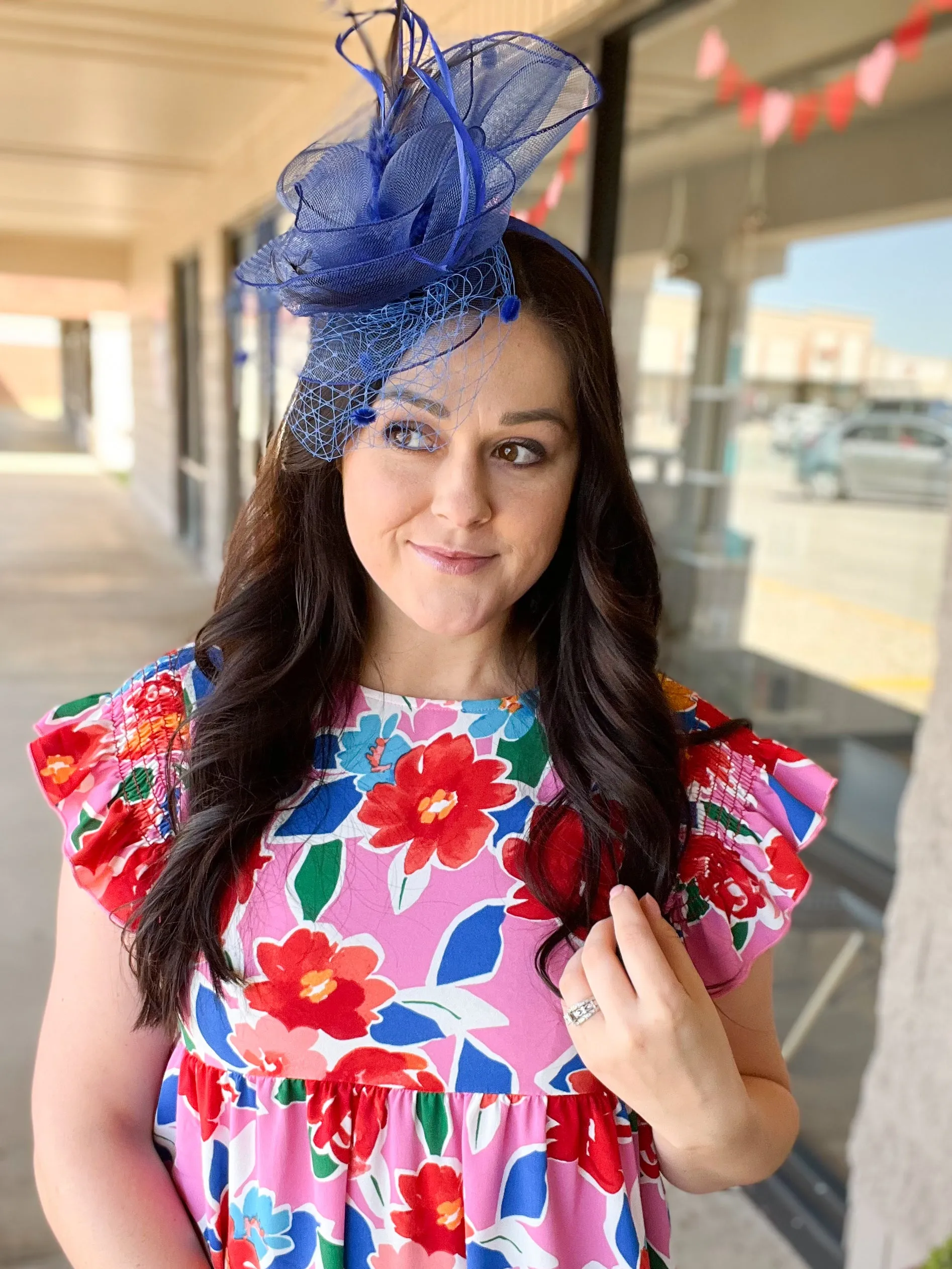 Royal Blue Fascinator