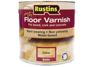 Rustins Quick Dry Floor Varnish Satin 5 Litre