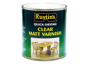 Rustins Quick Dry Varnish Matt Clear 250Ml