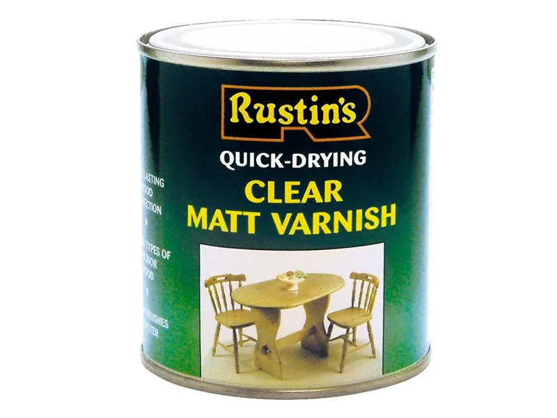 Rustins Quick Dry Varnish Matt Clear 250Ml