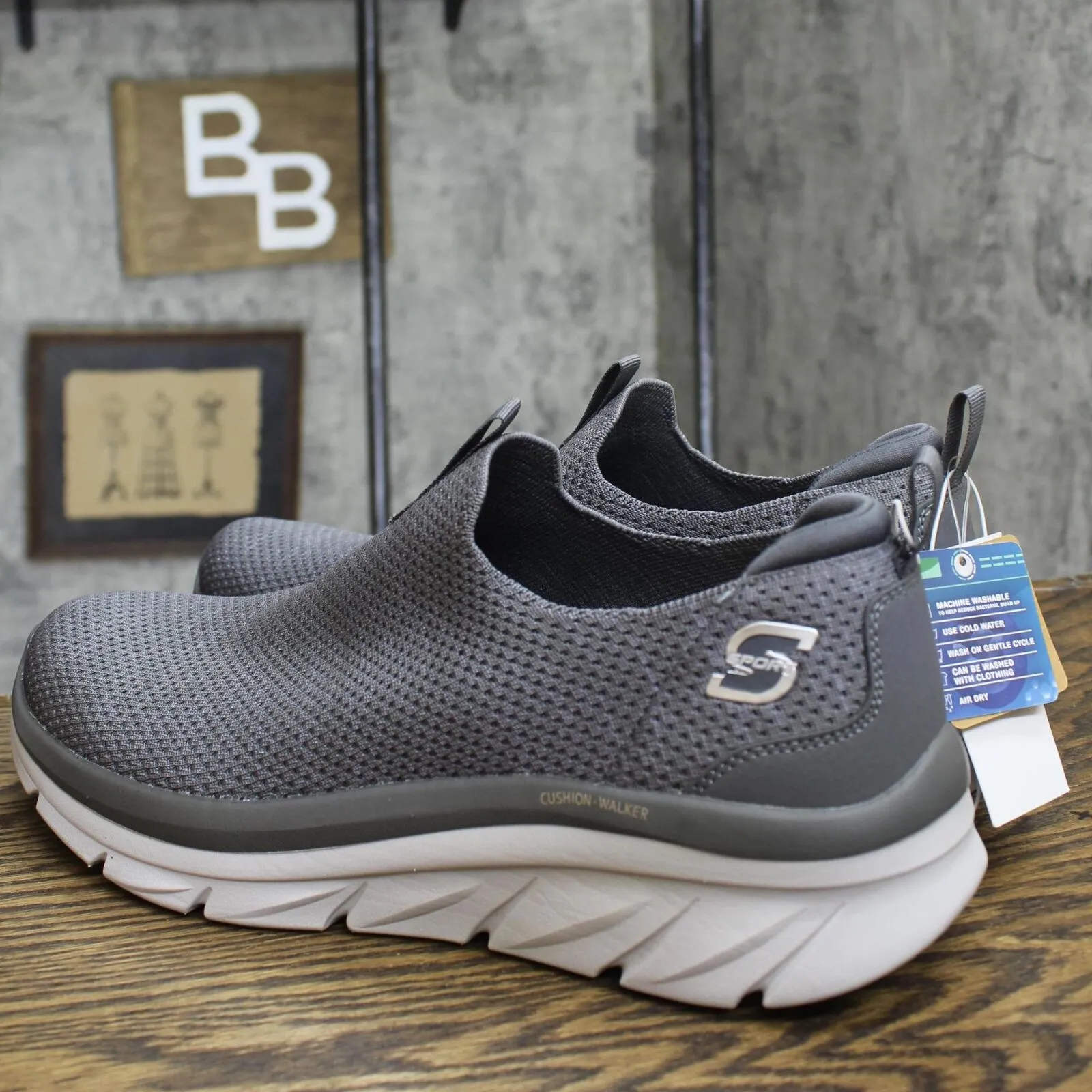 S Sport By Skechers Mens Pull On Glover Sneakers 88421396 Gray 13