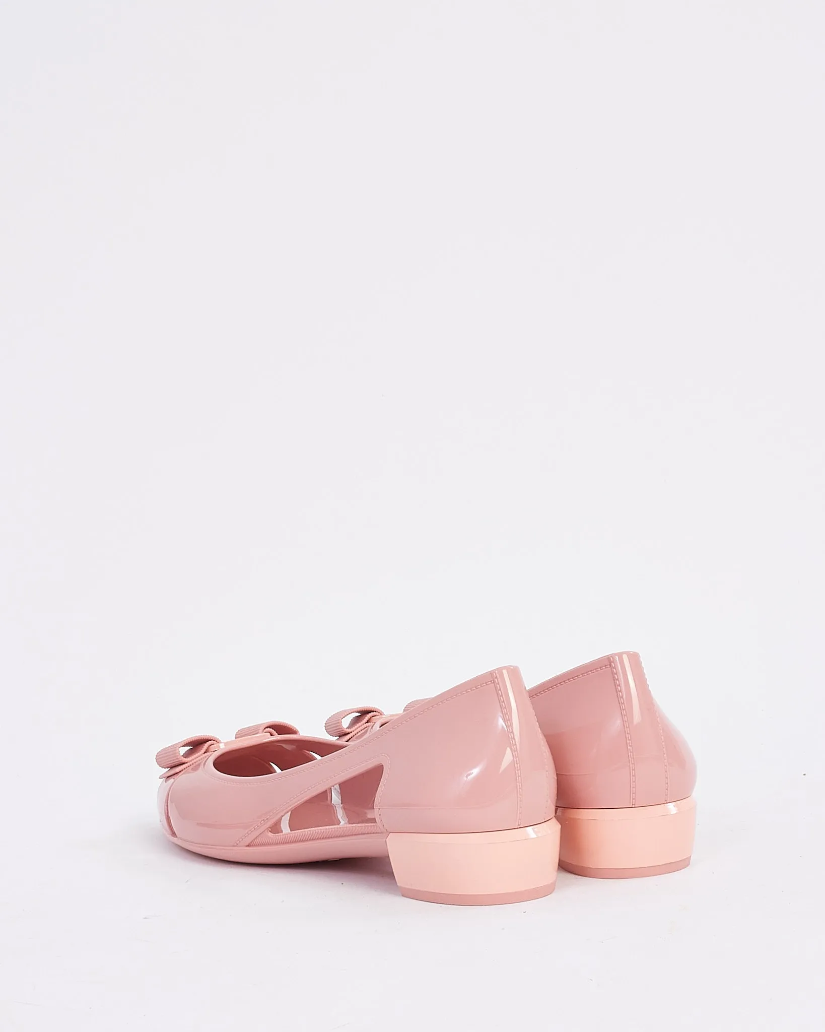Salvatore Ferragamo Pink Jelly Vatra Shoes - 10