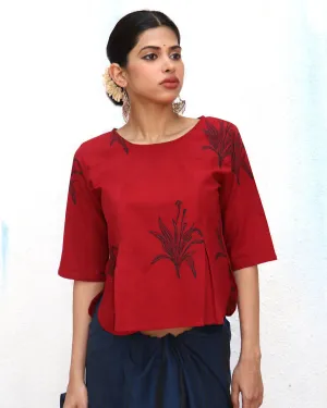 Sanchari Blockprinted Cotton Top - NOMAD