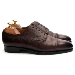 'Shoreditch' Dark Brown Leather Derby Brogue UK 7.5 E