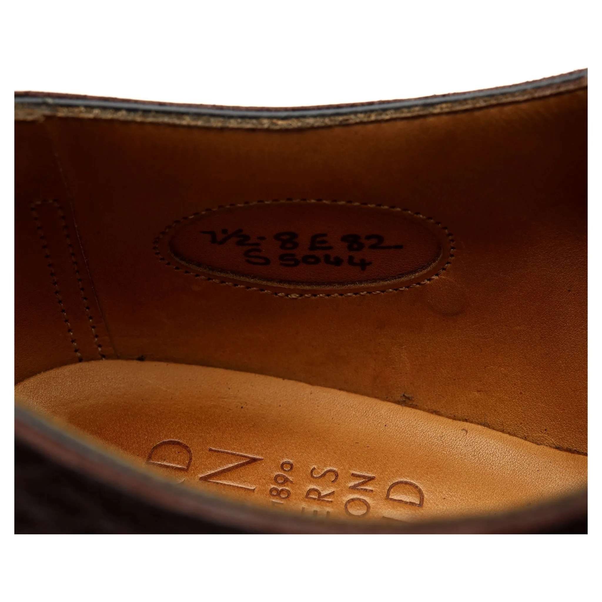 'Shoreditch' Dark Brown Leather Derby Brogue UK 7.5 E
