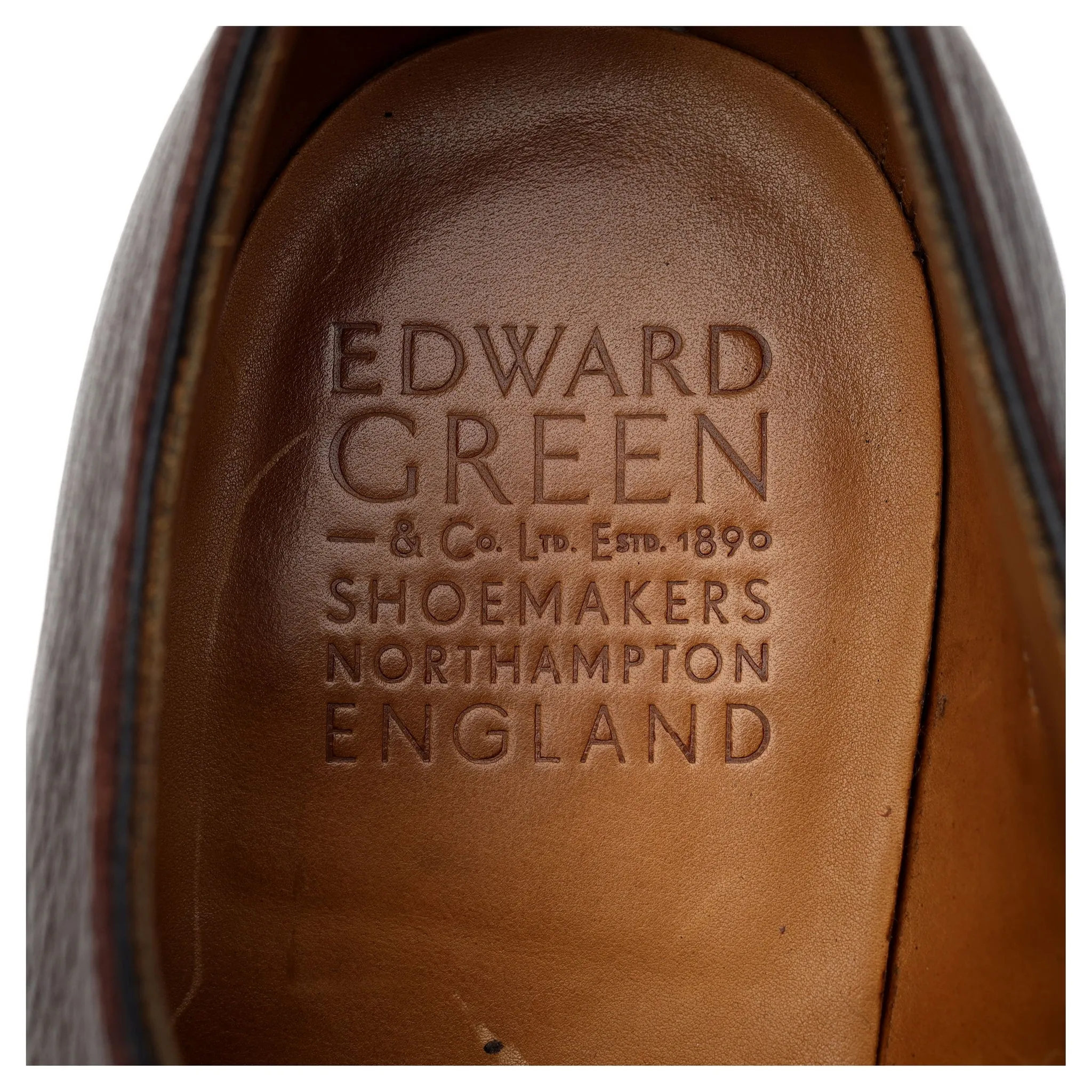 'Shoreditch' Dark Brown Leather Derby Brogue UK 7.5 E