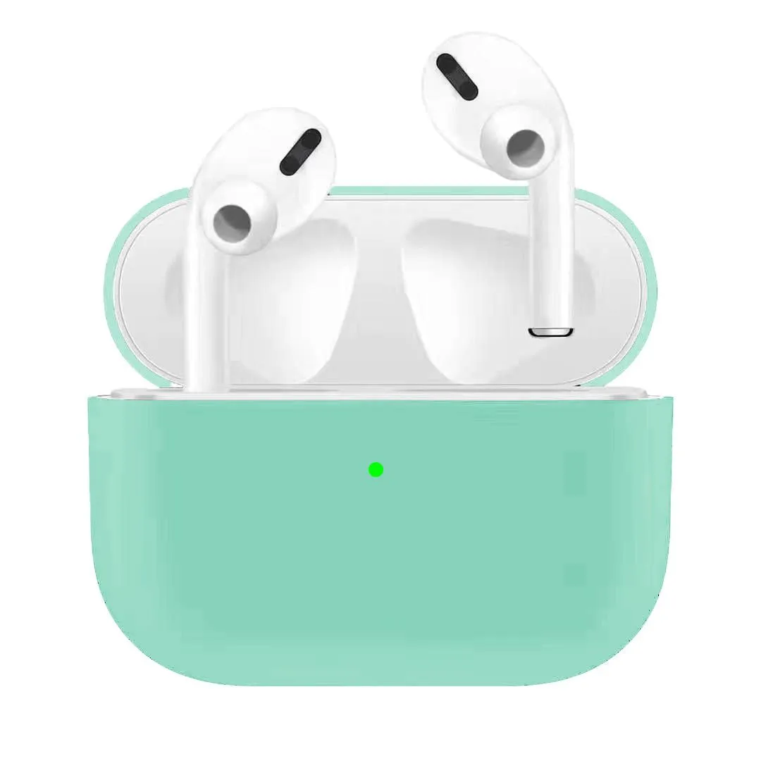 Silicone Earphone Case For Airpods Pro Shockproof Cases For Apple Bluetooth Headset Protective Cover Advanced gray