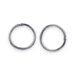 Sleepers (Plain, Hinged) in Sterling Silver