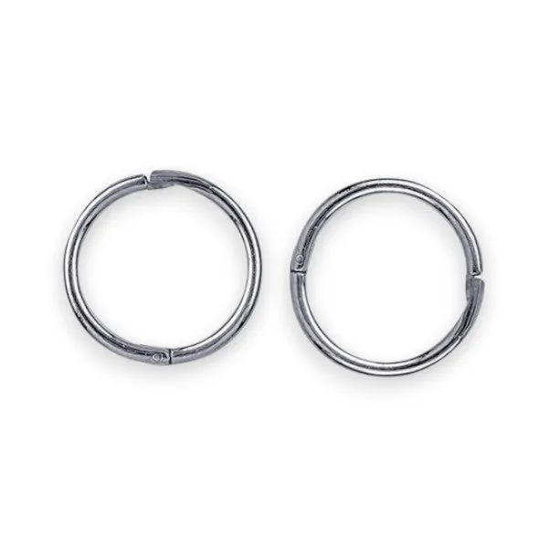 Sleepers (Plain, Hinged) in Sterling Silver