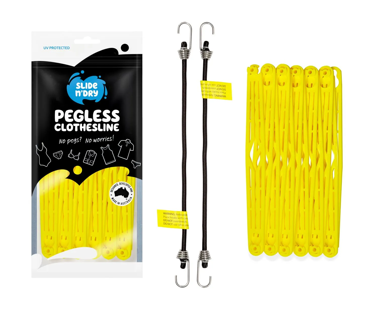 Slide n’ Dry - Pegless Clothesline