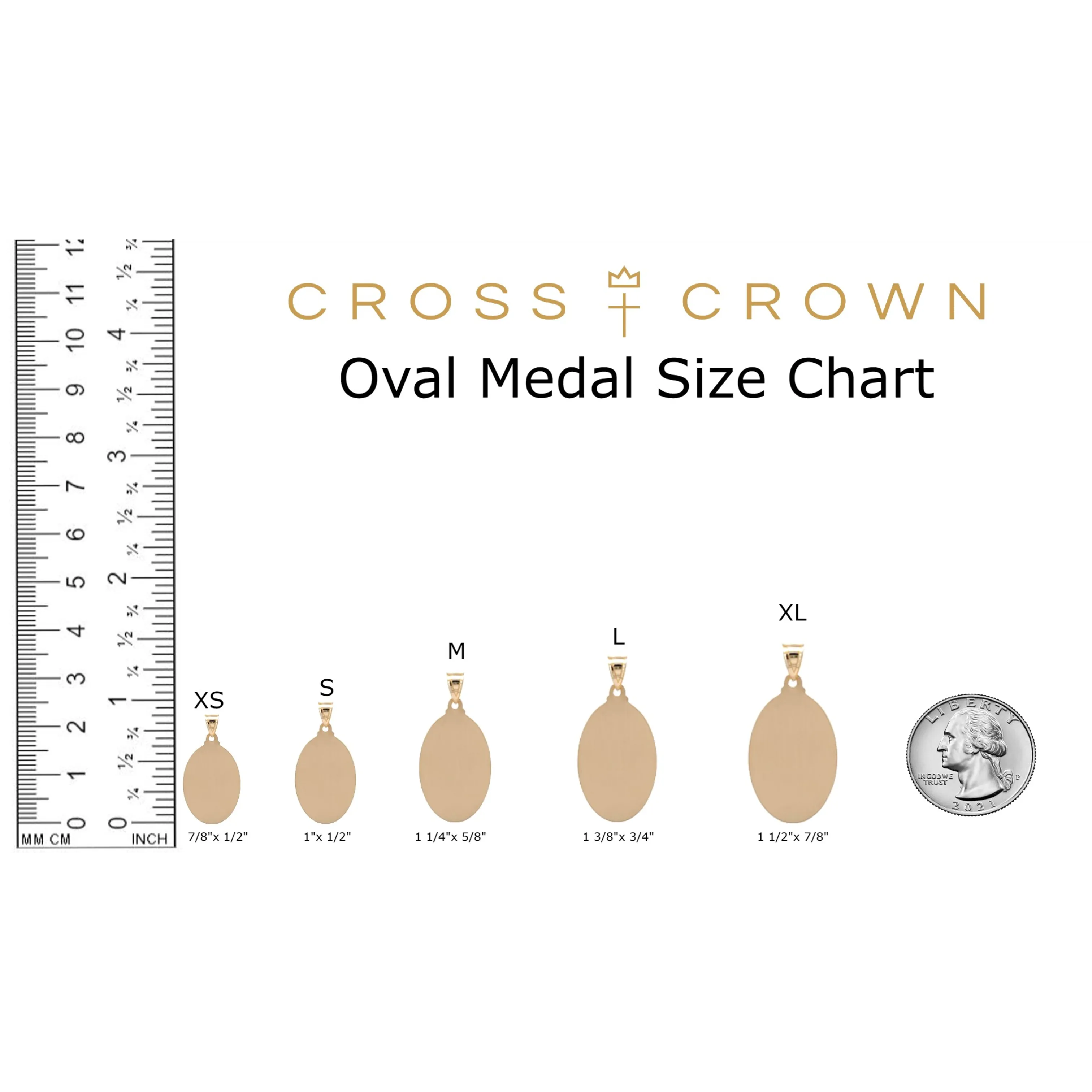 SOLID 18K GOLD MIRACULOUS MEDAL | EXTRA LARGE OVAL