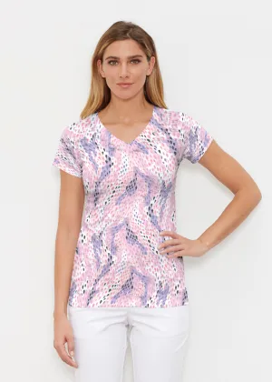 Spring Rain (14268) ~ Signature Cap Sleeve V-Neck Shirt