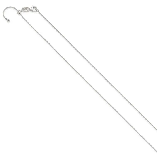 Sterling Silver Adjustable Slide Snake Chains